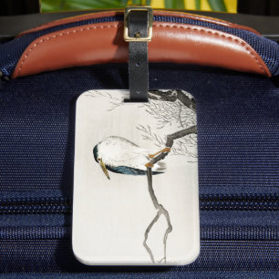 Étiquette À Bagage Vintage Ohara Koson Oiseau japonais