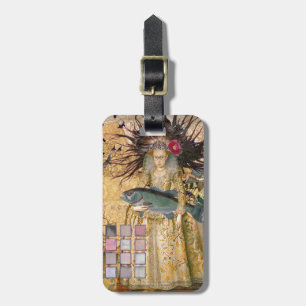 Étiquette À Bagage Vintage Pisces femme gothique classique