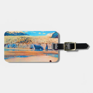 Étiquette À Bagage Vintage USA Alaska Mendenhall glacier Juneau