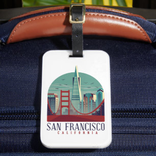 Étiquette À Bagage Vintage voyage San Francisco