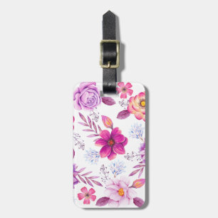 Étiquette À Bagage Violet rose