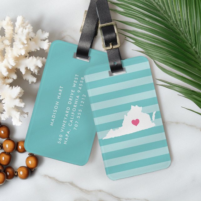 Étiquette À Bagage Virginia Heart | État d'origine (Créateur téléchargé)