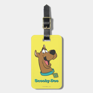 Étiquette À Bagage Visage heureux de Scooby-Doo