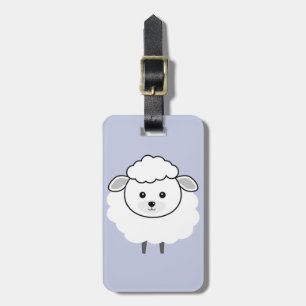 Étiquette À Bagage Visage Wooly mignon d'agneau