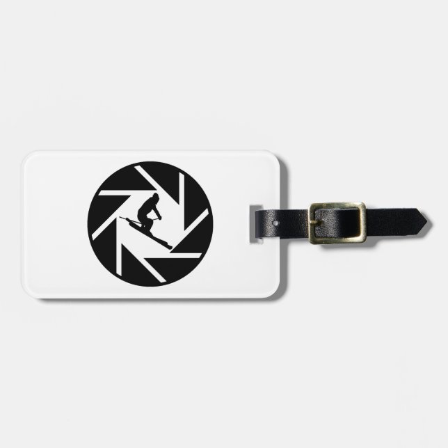 ÉTIQUETTE À BAGAGE VISION FRANCHE DE SKI (Devant horizontal)