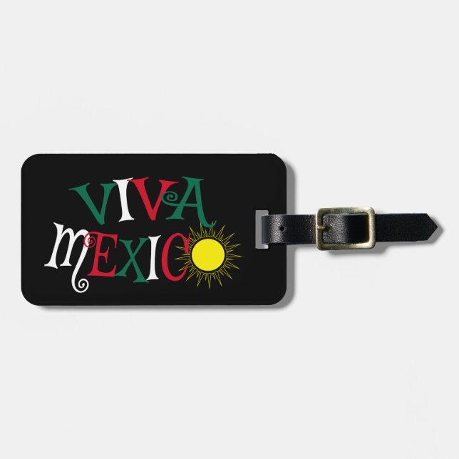 Étiquette À Bagage Viva Mexico (Devant horizontal)