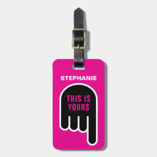 Étiquette À Bagage Voici Le Vôtre (Personnalisable)