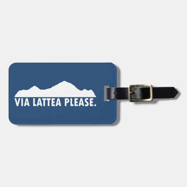 Étiquette À Bagage Voie Lactée S'il Vous Plaît (Devant horizontal)