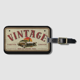 Étiquette À Bagage Voiture Classique Vintage Édition Limitée Pièces D