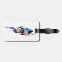 Voiture Musclée Concept Aux Couleurs Du Drapeau Am