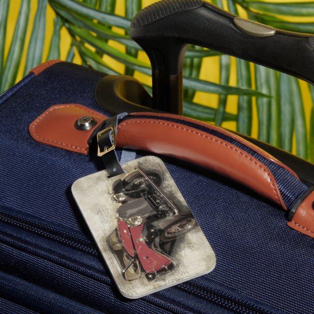 Étiquette À Bagage Voiture Vintage (Insitu Rectoal 1)