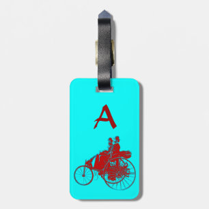 Étiquette À Bagage Voitures Vintage Rassembler Monogramme