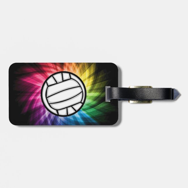Étiquette À Bagage Volley-ball; spectre (Dos horizontal)