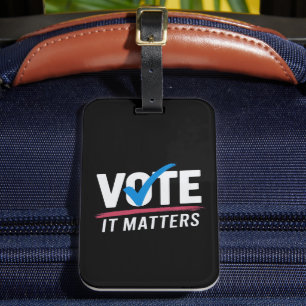 Étiquette À Bagage Vote Élection 2024 Électeur Démocrate Politique 