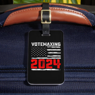 Étiquette À Bagage VoteMaxing 2024 Élection présidentielle de Trump