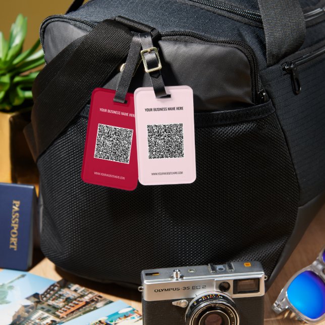 Étiquette À Bagage Votre étiquette de bagage personnalisée avec texte (Recto & Verso)
