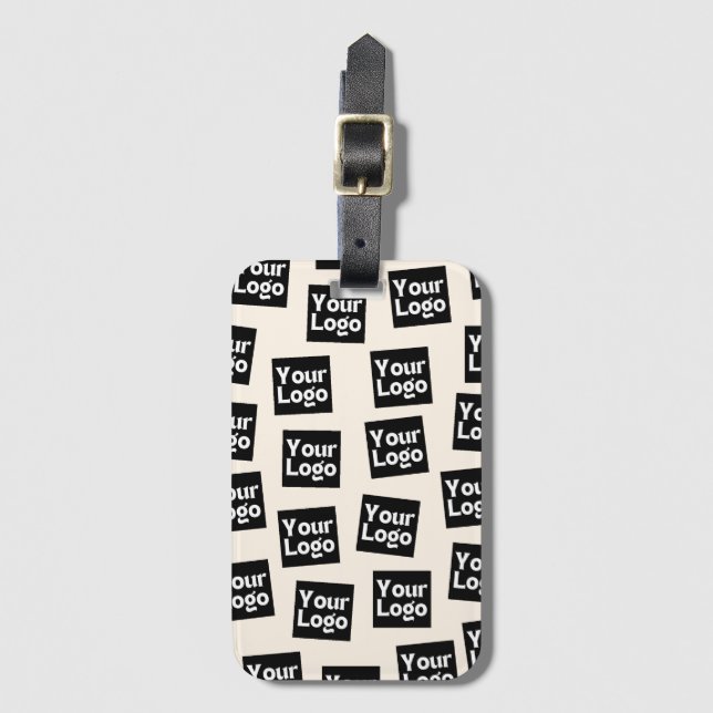 Étiquette À Bagage Votre logo/autre image téléchargée | Placement alé (Devant Vertical)