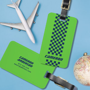 Étiquette À Bagage Votre nom Couleurs entièrement personnalisées À da