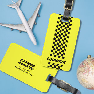 Étiquette À Bagage Votre nom Couleurs entièrement personnalisées À da