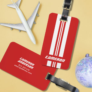 Étiquette À Bagage Votre nom Couleurs entièrement personnalisées Coul