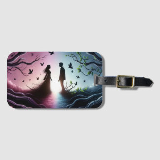 Étiquette À Bagage Vous et moi marquons