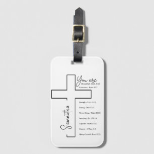 Étiquette À Bagage Vous êtes belle croix personnalisée