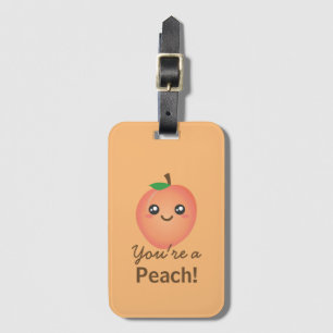 Étiquette À Bagage Vous êtes un Peach Sweet Kawaii Cute Funny Foodie