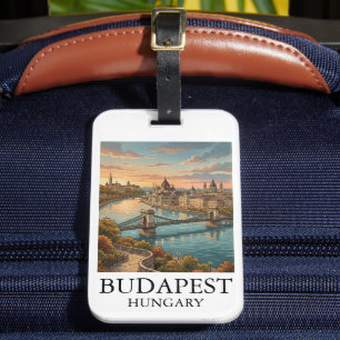 Étiquette À Bagage Voyage à Budapest Danube Rivière