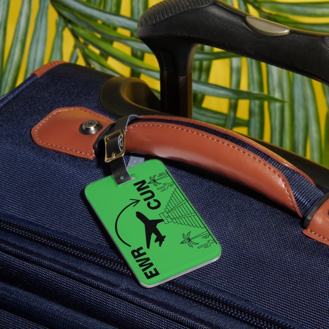 Étiquette À Bagage Voyage à Cancun Mexique (Insitu Rectoal 1)