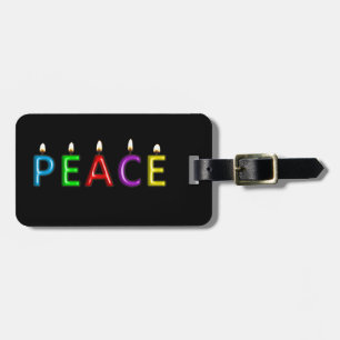Étiquette À Bagage Voyage avec PEACE