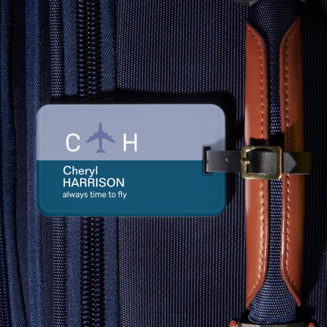 Étiquette À Bagage Voyage d'avion 'Toujours le temps de voler' (Insitu Rectoal 4)