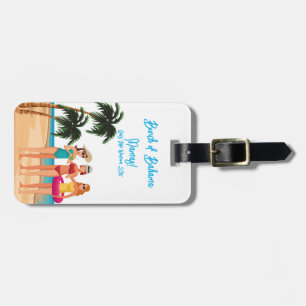 Étiquette À Bagage Voyage de filles aux Bahamas Enterrement de vie de