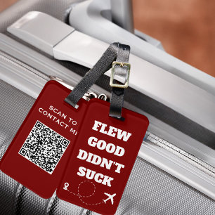 Étiquette À Bagage Voyage Drôle “Bien Volé N'a Pas Été Nul” et Avion