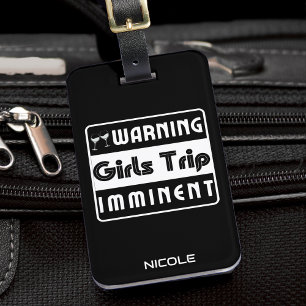 Étiquette À Bagage Voyage entre filles Soirée entre filles Week-end V