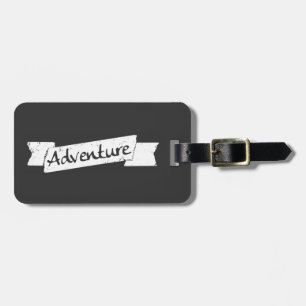 Étiquette À Bagage Voyageur aventureux - bannière grunge de style sur