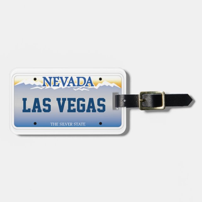 Étiquette À Bagage Voyageur du Nevada (Devant horizontal)