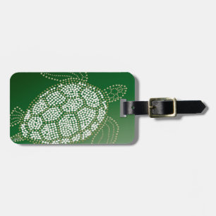 Étiquette À Bagage Voyagez en style avec la tortue verte Hawaii