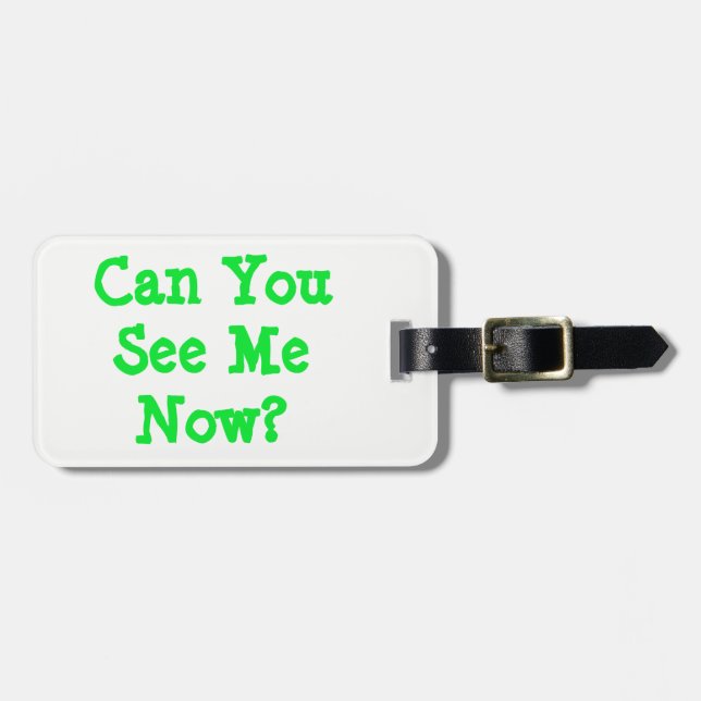 Étiquette À Bagage Voyez-moi étiqueter (Devant horizontal)