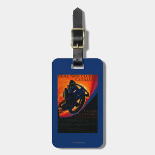 Étiquette À Bagage Vrai cru PosterEurope de club de Moto