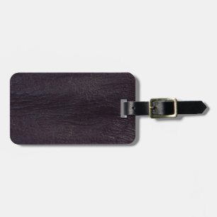 Étiquette À Bagage Vrai cuir élégant et chic élégant foncé pourpre