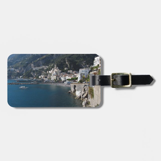 Étiquette À Bagage Vue de côte d'Amalfi (Devant horizontal)