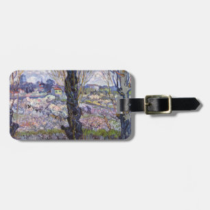 Étiquette À Bagage Vue de Gogh Arles Jardin en fleurs