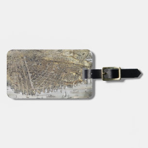 Étiquette À Bagage Vue de San Francisco, 1878