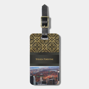 Étiquette À Bagage Vue d'en haut : Automne dans Central Park 01