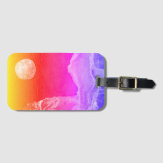 Étiquette À Bagage Vue rapprochée des mondes de l'imaginaire et de le