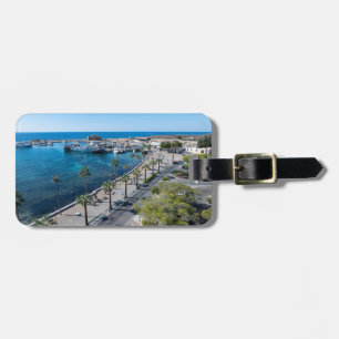Étiquette À Bagage Vue sur le château et le port de Paphos