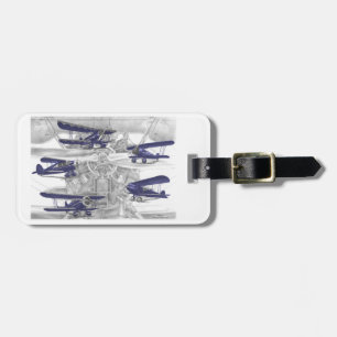 Étiquette À Bagage Waco biplane