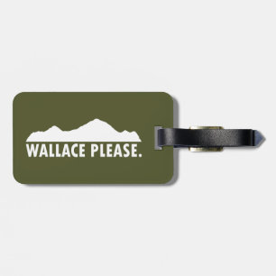 Étiquette À Bagage Wallace Idaho S'Il Vous Plaît
