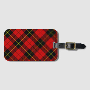 Étiquette À Bagage Wallace Red Tartan