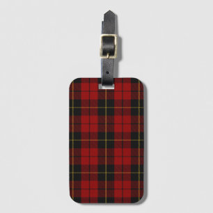 Étiquette À Bagage Wallace Tartan Scottish Clan Plaid Motif